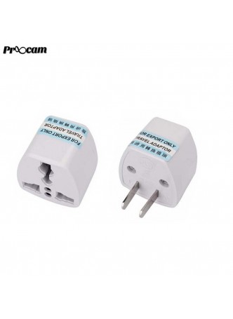 BLY001 Asian 2 Pin Travel Plug Socket Adapter (China Plug 2 pin to Us Adapter)