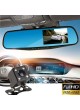 Proocam DRMC-4 DVR Dash Front Rear Mirror Back reverse Camera Video Recorder Vehicle Recorder 4.3 Inch 1080P Car