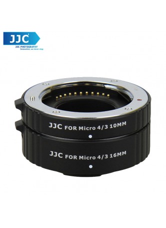 JJC AET-M43S Auto Extension Tube 10mm & 16mm For Olympus Panasonic Micro M 4/3 