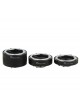 JJC AET-NS 12/20/36mm Auto Focus AF Macro Extension Tube Set for Nikon DSLR Camera