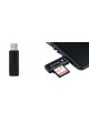 JJC CR-SDMSD1 Card Reader fits SD (SDHC) and Micro SD Memory cards