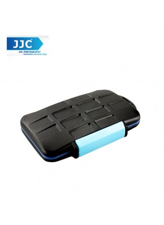 JJC MC-2 Rubber Sealed Water-Resistant Memory Card Case for 4 Cf Cards 8 Sd Cards
