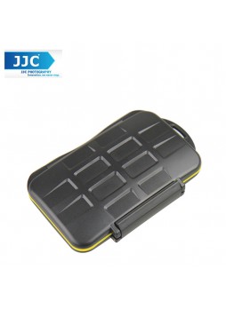 JJC MC-SDMSD24 Waterproof Sealed Memory Card Case Holder for 12 SD Memory  ,12 Micro Sd Card 