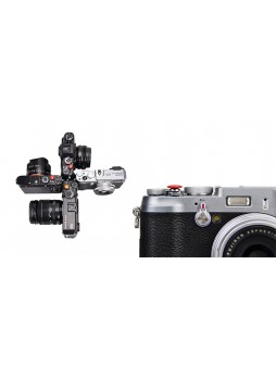JJC SRB-B10R Convex Red Metal Soft Release Button for Leica Fujifilm Nikon Canon Sony Cameras