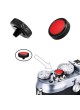 JJC SRB-BK Red Convex Metal Soft Release Button for Fujifilm Leica Cameras (BLACK Red) 