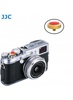 JJC SRB-DGD Red Convex Metal Soft Release Button for Fujifilm Leica Cameras (Gold Red ) 