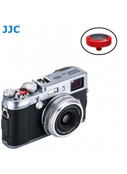 JJC SRB-R Black Convex Metal Soft Release Button for Fujifilm Leica Cameras (Red Black) 