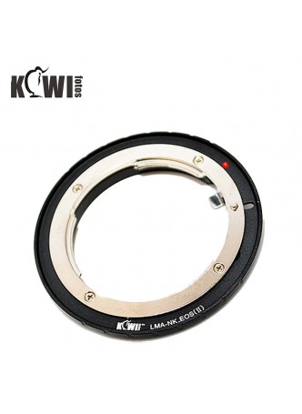 KIWIFOTOS Nikon F Lens ultra slim ring to Canon EOS DSLR camera converter ( LMA-NK_EOS(II)