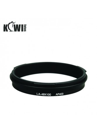 KIWIFOTOS LA-49X100 Adapter Ring for Fuji Fujifilm X100 X100s camera 