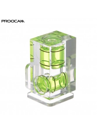 Proocam 4F-1 Axis Bubble Spirit Level Hot Shoe Adapter for camera and tripod photo