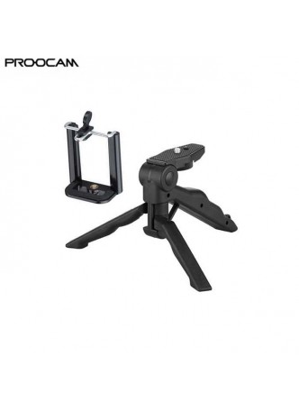 Proocam HM-10 Handle Mobile Tripod Mini Hand Grip Bar with Cell Phone Clip Holder