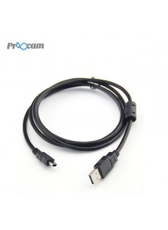 Proocam Pro-J080 USB Data Sync Transfer Cable Lead 3238 For Canon Powershot A2500 ixus 145 , Nikon D90