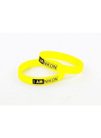 Silicone Rubber Lens Band , Flash Band , Wrist Band Nikon Logo Design