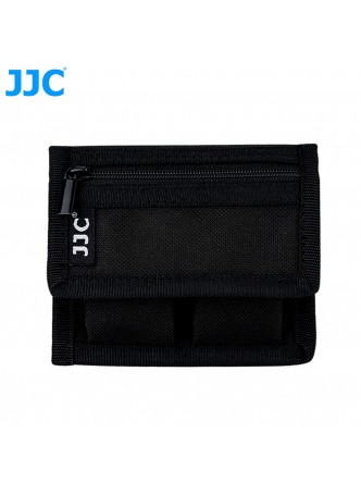JJC BC-P2 Battery Pouch holds 2 DSLR batteries and 2 SD/XQD/CF cards