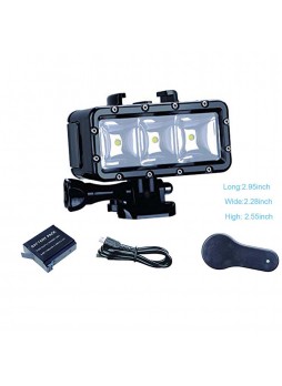 PROOCAM PRO-F163  LED light High Power Dimmable Waterproof Video Light for Gopro Hero 4 5 6 7