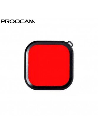 Proocam Pro-F266 Red filter Light Motion Night Under Sea Filter for Proocam Gopro Hero 8 waterproof case only