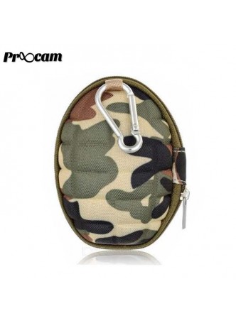 Proocam PRO-F169-GR Portable Single Bag Case for Gopro Yi SJCam action camera -Army Green