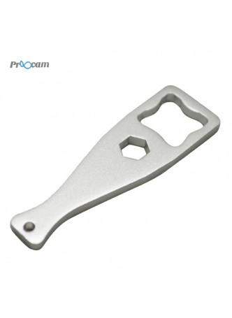 Proocam PRO-J122A-SL Aluminium Metal Key Thumb Screw Wrench for GoPro Equipment -Silver