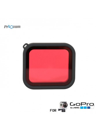 Proocam PRO-F220  Red Filter Only Fit with Proocam Pro-F210 waterproof case for Gopro Hero 5 6 7 