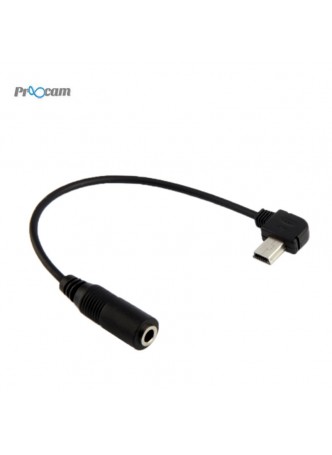 Proocam PRO-F201 External to 3.5mm Mic convertor Adapter Cable Wire for Gopro HERO ( Live Edition)