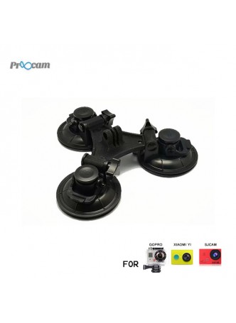 Proocam Pro-F039 tripod big size professional suction cap (9cm) for Gopro Hero , SJCAM , Action Camera