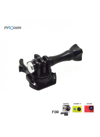 Proocam Pro-F132 360-degree Turntable Quick Buckle with Screw for Gopro Hero , SJCAM , MIYI, Dji Osmo