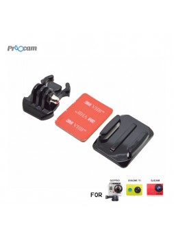 Proocam Pro-J013 Gopro Helmet Curved Surface & Mount for Gopro Hero 6,5,4,3,2,1 Action Camera, Dji Osmo