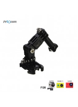 Proocam Pro-J015B Three-way Adjustable Pivot Arm with Quick Clip for Gopro Hero , SJCAM , MI YI, Dji Osmo