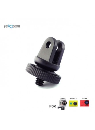 Proocam Pro-J060B Screw Tripod Mount Adapter converter to Gopro for SJCAM , MiYI , Sony Action Camera