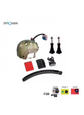 Proocam Pro-J079 Helmet Arm Mount and Screws set for Gopro Hero , SJCM , MI YI action camera