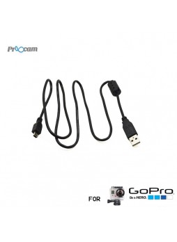 Proocam Pro-J080 Mini USB Cable for Gopro Hero (connecting to PC for charge and SYNC Data )