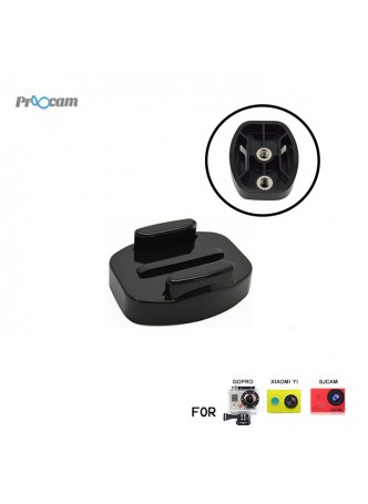 Proocam Pro-J121 Flat Buckle Universal 1/4inch Thread for Camera Tripod for Gopro Hero Action camera, Dji Osmo