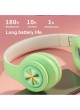 Proocam B-39G Macaron LED Colorful Light 5.0 Bluetooth Headset Wireless Earphones HiFi Stereo Bluetooth Headphone Green