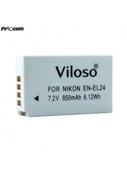 Proocam Viloso EN-EL24 rechargeable Camera battery for Nikon 1 J5 Mirrorless Digital Camera