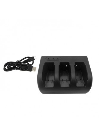 Viloso triple Battery charger with USB cable for Gopro AHDBT-401 Hero 4 