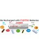 Fujitsu Rechargeable AA  Ready to use Battery 2000mah (2100 cycle) 2pcs Pack (HR-3UTCEX(2B)