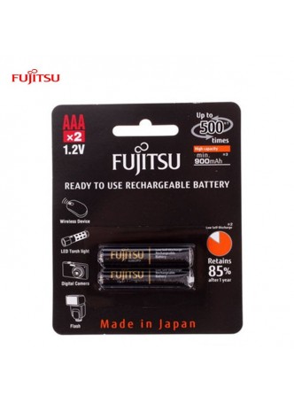 Fujitsu AAA rechargeable Battery 950mah (Min900ma) 2pcs pack -Made in Japan