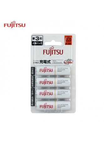 Fujitsu 4pcs AA 1900Mah rechargeable Battery (2100cycle time) -HR-3UTC Japan Version