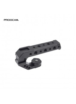 PROOCAM CNC-07 Universal DSLR Camera Rig Top Handle Three Cold Shoe Adapter