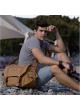 CwatCun CW-006 Camera Messenger Bag Vintage Water-resistant Canvas browm