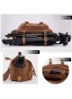 CwatCun CW-006 Camera Messenger Bag Vintage Water-resistant Canvas browm