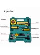 PROOCAM D-1006 8PCS household tool set hardware toolbox car life hammer manual set tool