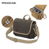 Proocam D60-Brown Outdoor canvas camera bag