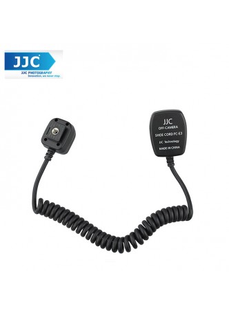 JJC FC-E3 TTL Off-Camera Shoe Cord for Canon Speedlites 580ex 600ex 430ex