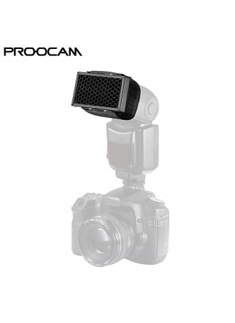 Proocam DF-05 Universal Honeycomb Grid for External Camera Flashes Speedlite Nikon Canon Sony Olympus -Black