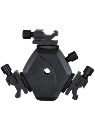 Triple Hotshoe Adaptor 3 Head Triple Flash Light (with Umbrella Holder) 