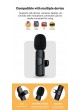 Proocam LC-6 Iphone and Android Lavalier Microphone Universal Plug Play Wireless Clip type-c with apple lightning adapter