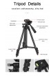 PROOCAM LM-05 Mobile phone photo camera video record tripod microphone stand led light remote control bluetooth set kit