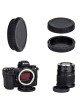 JJC L-RNZ Nikon Z7 Z6 Z Mount for camera Body Rear Lens Cap Cover Set