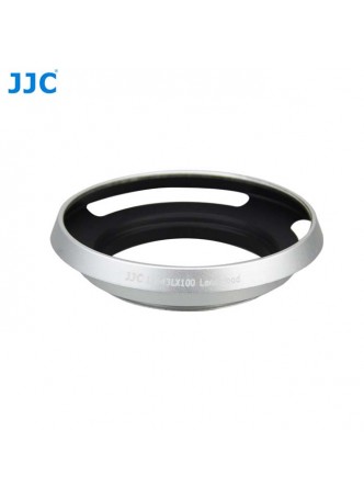 JJ LH-43LX100 Lens Hood for Panasonic Lumix DMC-LX100 and Leica D-Lux (Silver) 